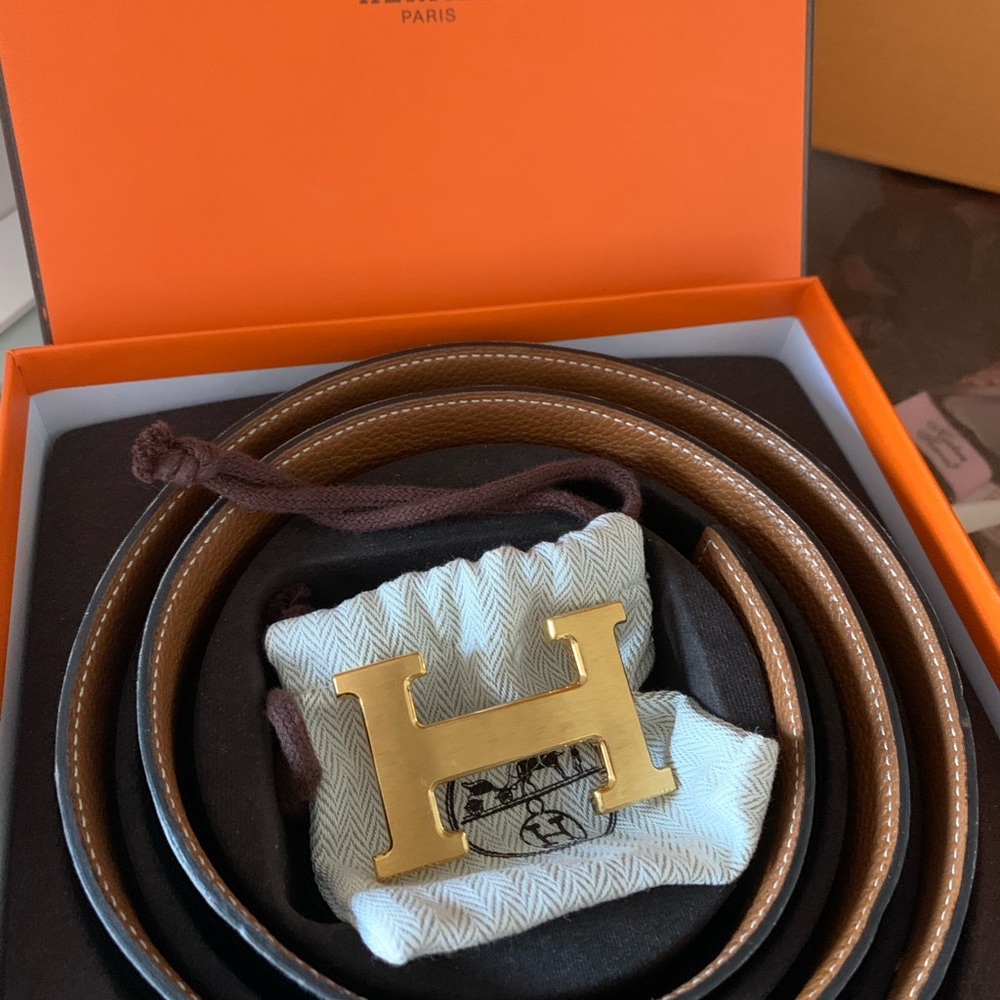 HERMES REVERSIBLE BLACK/ BROWN BELT